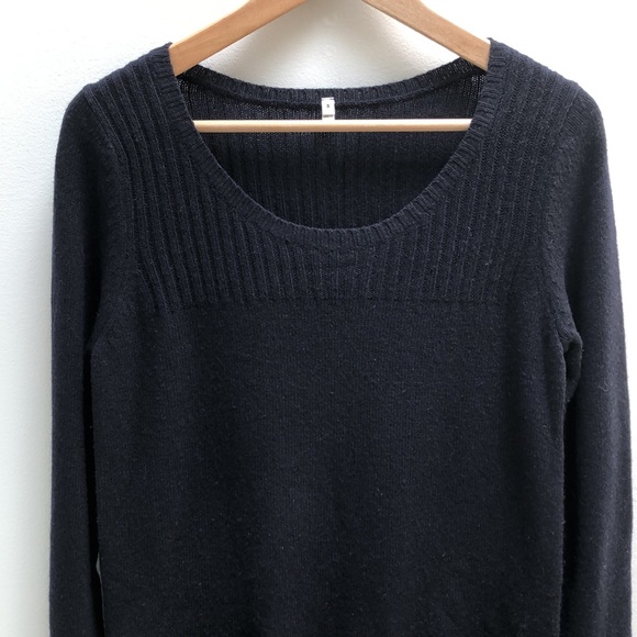 Muji - Wool and Alpaca dress - navy - S - Picture 2 of 8